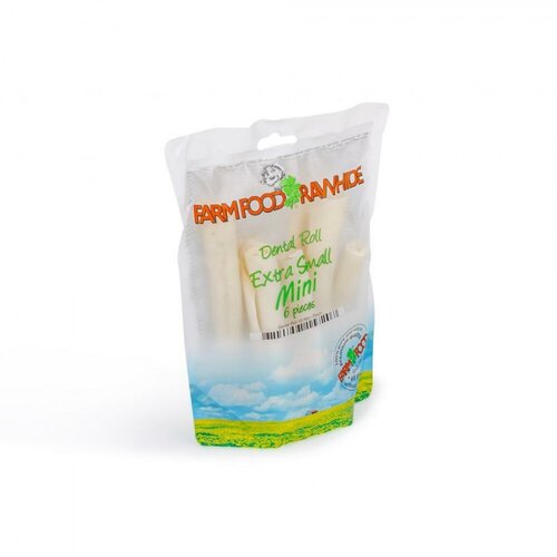 Farmfood Rawhide Mini Dental Roll 6 stuks