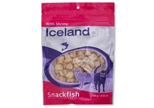 Icelandpet Garnaal fishsnack cat 100 gram