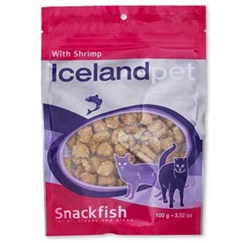 Icelandpet Garnaal fishsnack cat 100 gram