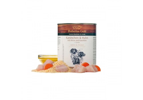 Hubertus Gold Konijn, Kip & Gierst 800 gram