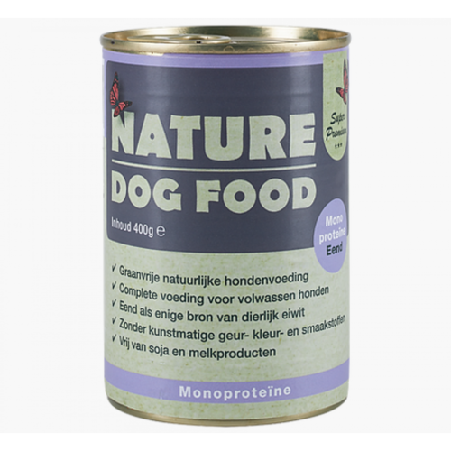 Nature Dog Food Blik Eend Monoproteine 400 gram