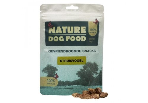 Nature Dog Food Gevriesdroogd Struisvogel 75 gram