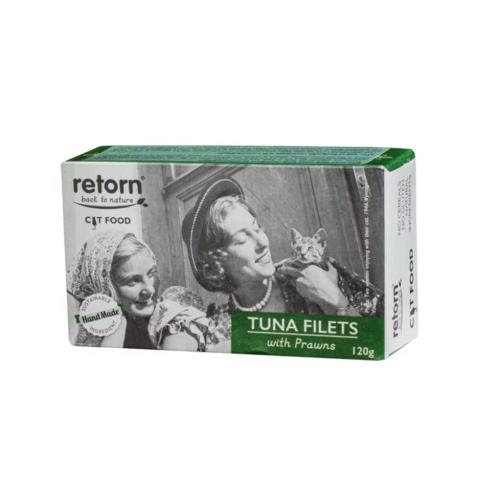 Retorn Cat Blik Tonijnfilets met Garnalen 120 gram