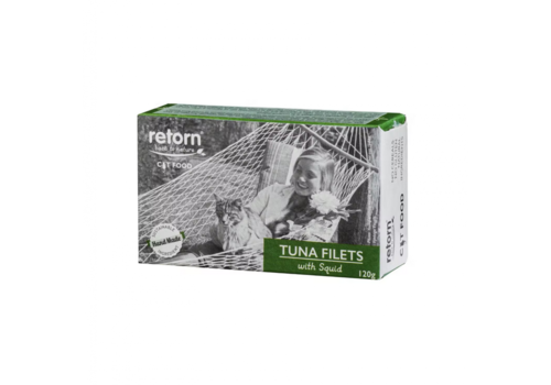 Retorn Cat Blik Tonijnfilets met Inktvis 120 gram