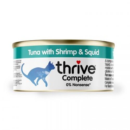 Thrive Cat Wet Food Tuna, Scampi & Squid 75 gram