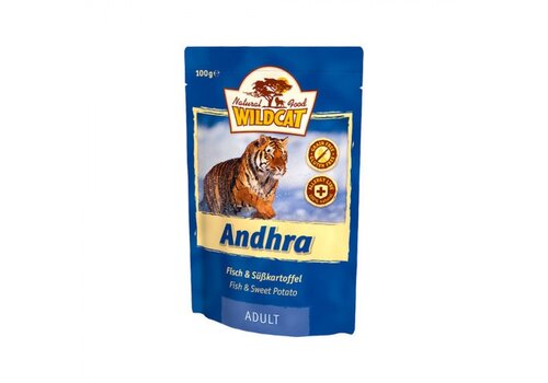 Wildcat Natvoer Andhra (vis) 100 gram