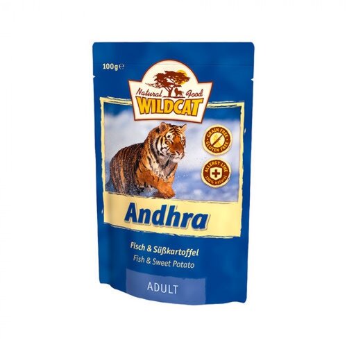 Wildcat Natvoer Andhra (vis) 100 gram