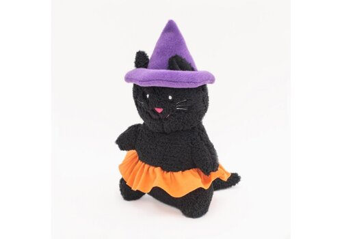 ZippyPaws Halloween Cheeky Chumz Witch Cat