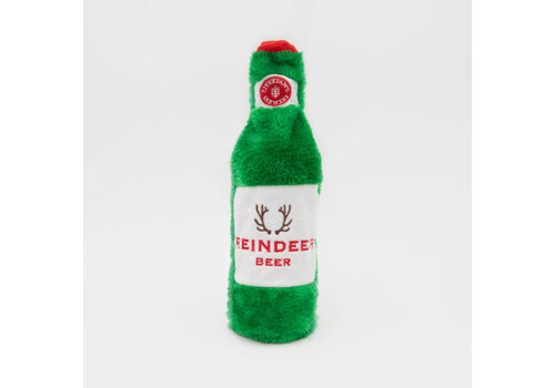 ZippyPaws Holiday Happy Hour Crusherz Reindeer Beer ZippyPaws Holiday Happy Hour Crusherz Reindeer Beer