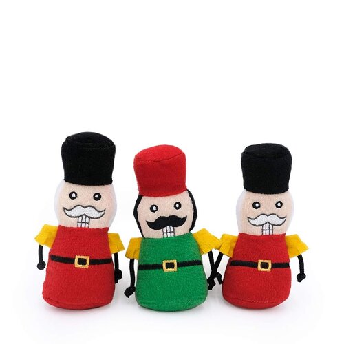 ZippyPaws Holiday Miniz 3-pack Nutcrackers ZippyPaws Holiday Miniz 3-pack Nutcrackers