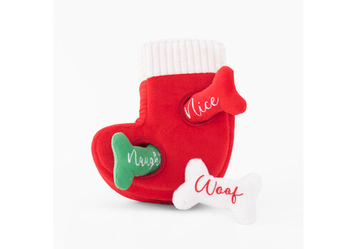 ZippyPaws Holiday Burrow Naughty or Nice Stocking ZippyPaws Holiday Burrow Naughty or Nice Stocking
