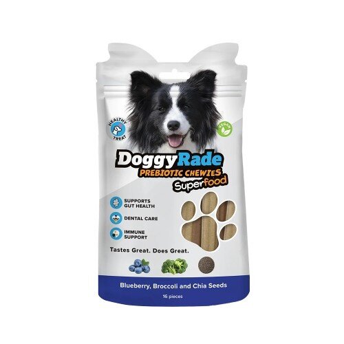 Doggyrade Prebiotic Superfood Chewies met Bosbes & Broccoli 100 gram