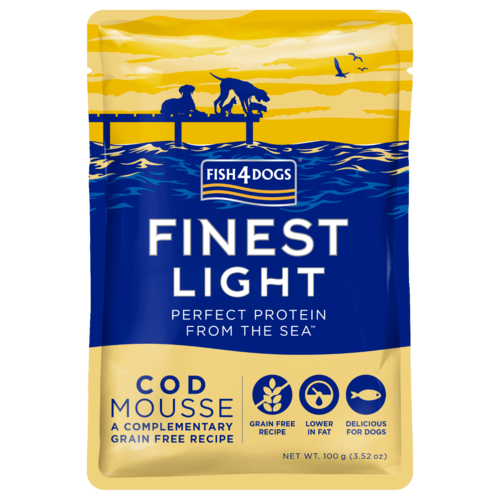 Fish4Dogs Kabeljauwmousse Light 100 gram