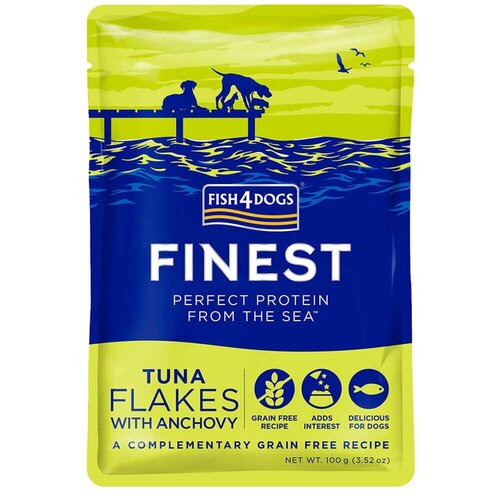 Fish4Dogs Tonijnvlokken met Ansjovis 100 gram