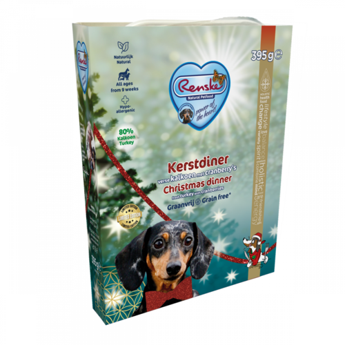 Renske Vers Hond Kerstdiner (graanvrij) 395 gram