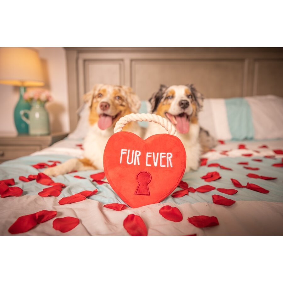 Power Plush Fur Ever Lock Heart