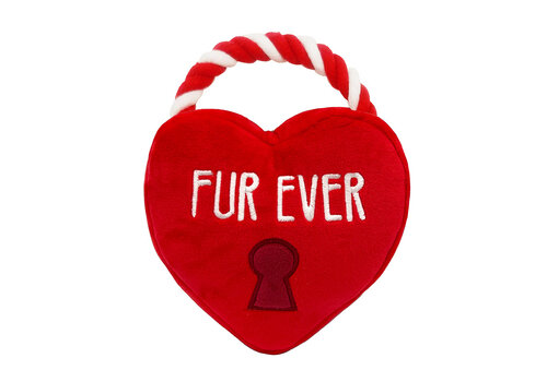 Huxley & Kent Power Plush Fur Ever Lock Heart