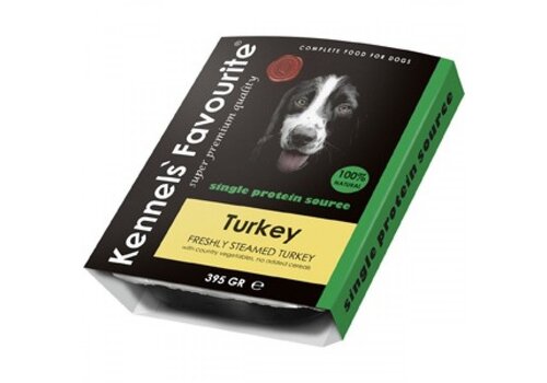 Kennels'Favourite Steamed Turkey 395 gram