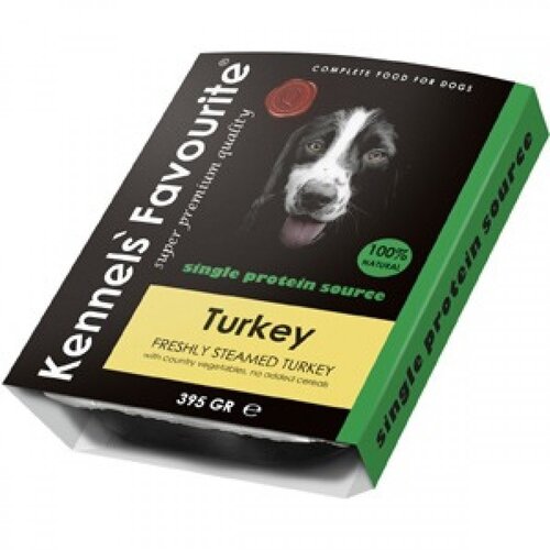 Kennels'Favourite Steamed Turkey 395 gram