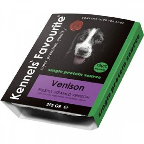 Kennels'Favourite Steamed Venison 395 gram