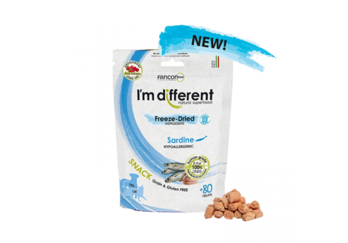 I'm Different Gevriesdroogde Sardines 40 gram