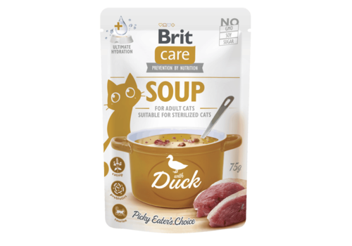 Brit Care Cat Soup Kip & Eend 75 gram