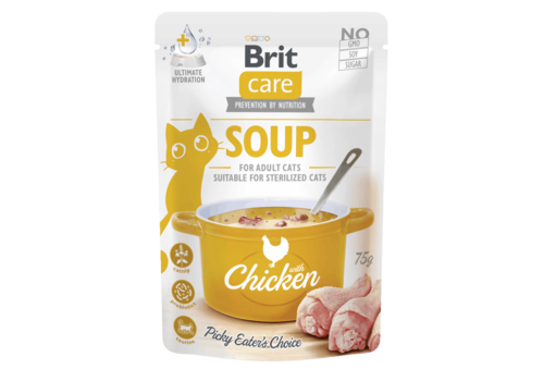 Brit Care Cat Soup Kip 75 gram