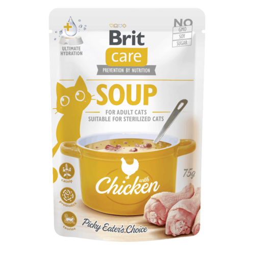 Brit Care Cat Soup Kip 75 gram