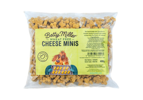 Betty Miller Wheat Free Cheese mini's 400 gram