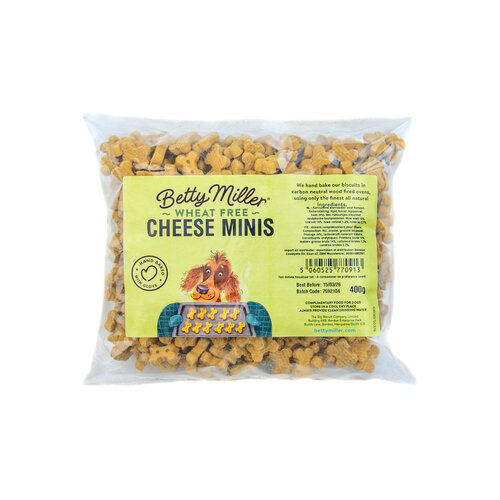Betty Miller Wheat Free Cheese mini's 400 gram