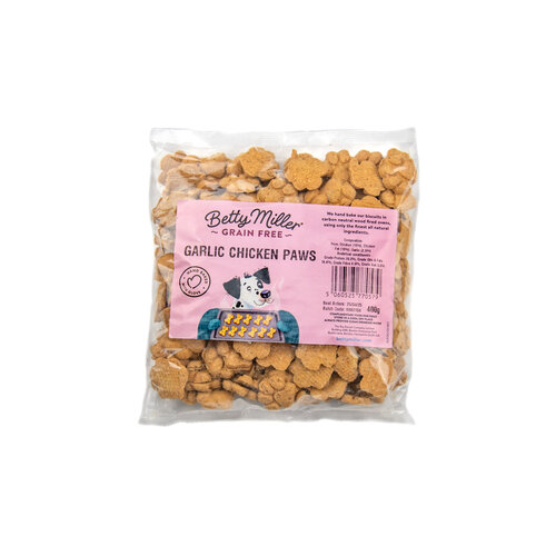 Betty Miller Grain Free Garlic Chicken paws 400 gram