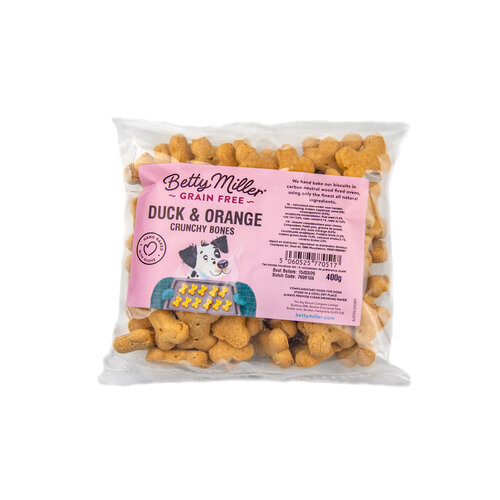 Betty Miller Grain Free Duck & Orange bones 400 gram