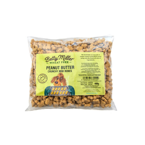 Betty Miller Wheat Free Peanut Butter mini's 400 gram