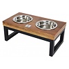 Dinnerset Hout Metalen Frame