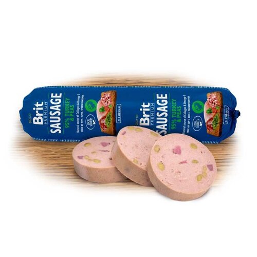 Brit Premium Meat Sausage Kalkoen & Erwten 800 gram