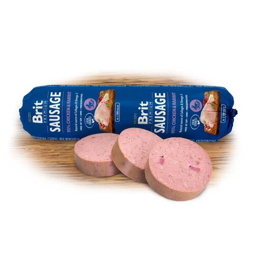Brit Premium Meat Sausage Kip & Konijn 800 gram