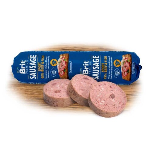 Brit Premium Meat Sausage Rund & Vis Sport 800 gram