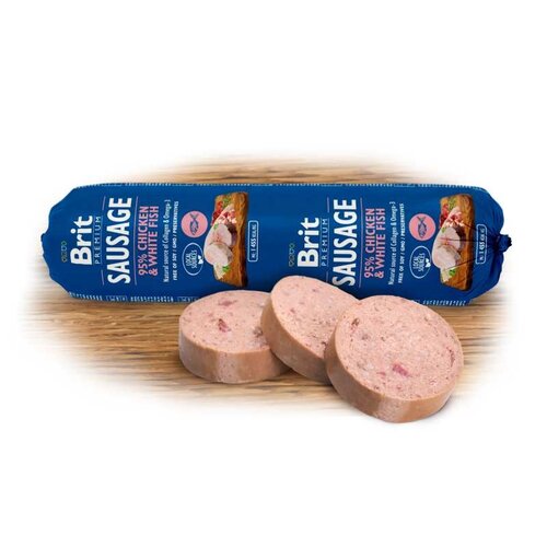 Brit Premium Meat Sausage Kip & Witvis 800 gram