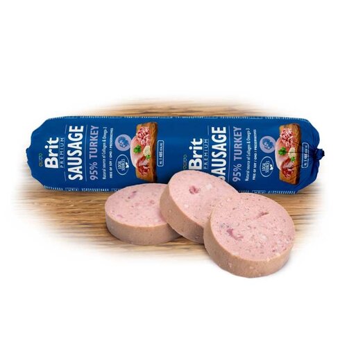 Brit Premium Meat Sausage Kalkoen 800 gram