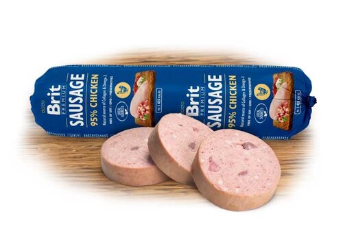 Brit Premium Meat Sausage Kip 800 gram