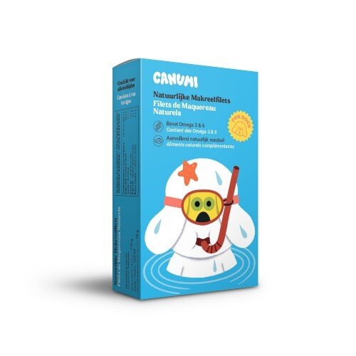 Canumi Natuurlijke Makreelfilets voor de hond 120 gram