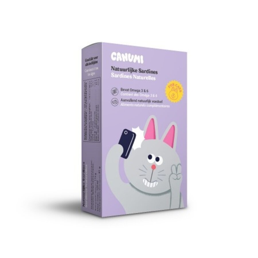Natuurlijke Sardines voor de kat 115 gram