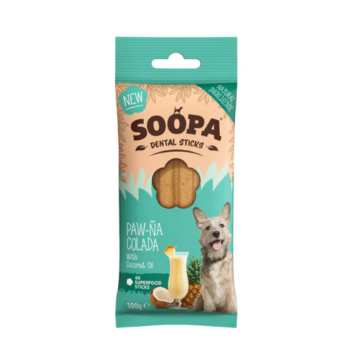 Soopa Dental Sticks Paw-Na Colada 4 stuks