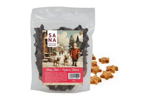 Sanadog Kerst Sterren Kalkoen 150 gram