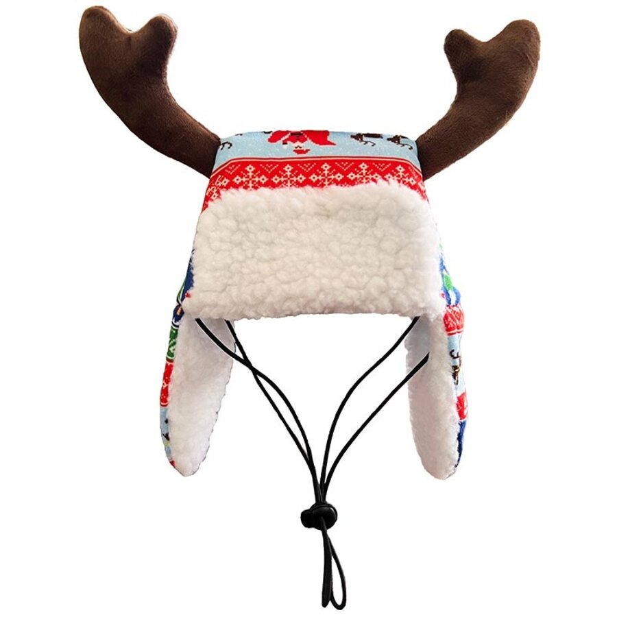 Lulubelles Power Plush Holiday Hat Antler Ugly Sweater