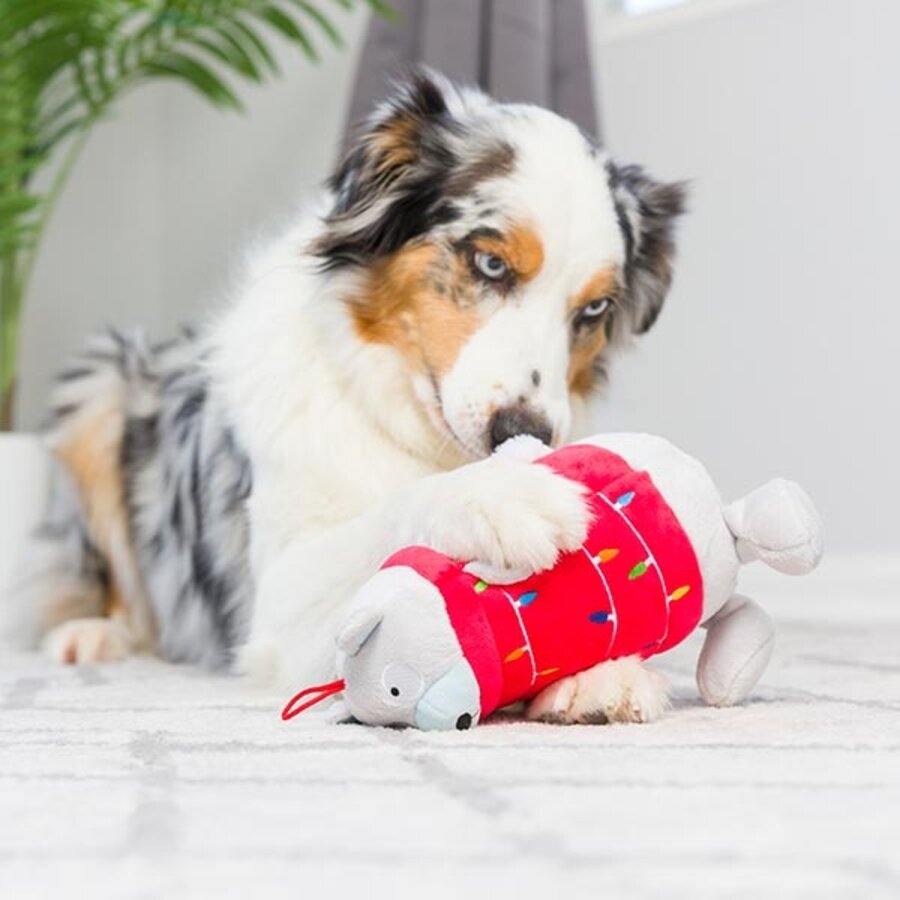 Lulubelles Power Plush Holiday Deck the Bear