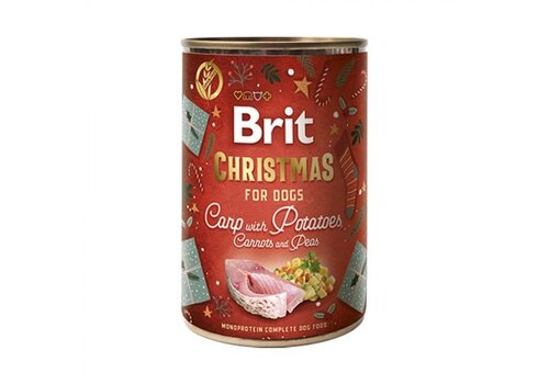 Brit Mono Protein Blikvoer Christmas Dinner 400 gram