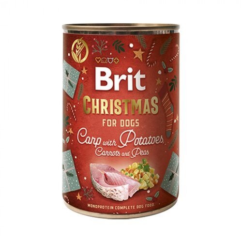 Brit Mono Protein Blikvoer Christmas Dinner 400 gram