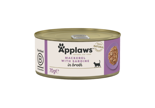 Applaws Cat Blikvoer Bouillon, makreel & sardine