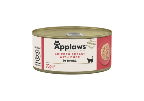 Applaws Cat Blikvoer Bouillon, kip & eend